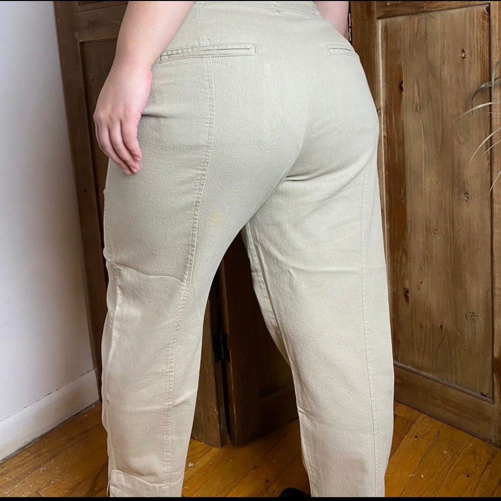 Beige trousers